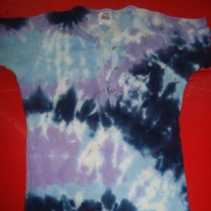 Zinnias tie dye thermal top